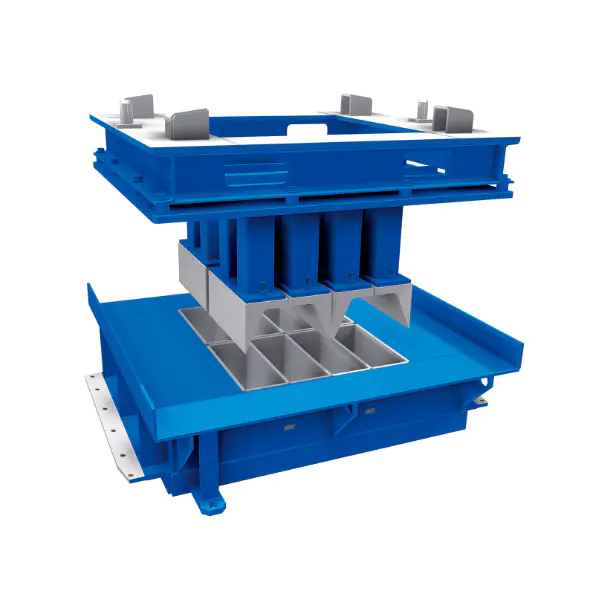 Moldes de tijolos de material reciclado